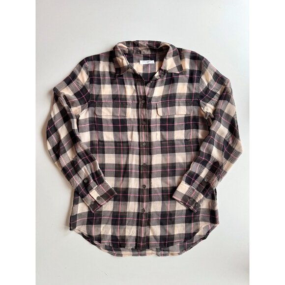 EQUIPMENT Slim Signature Plaid Check 100% Silk Chiffon Button Up Shirt, Size S - Picture 5 of 15